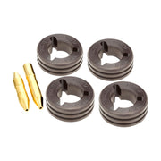 Four roller Miller V Knurled Drive roll kit for .052" flux cored wire