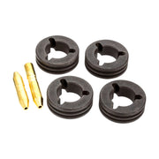 Four roller Miller V Knurled Drive roll kit for 5/64" flux cored wire