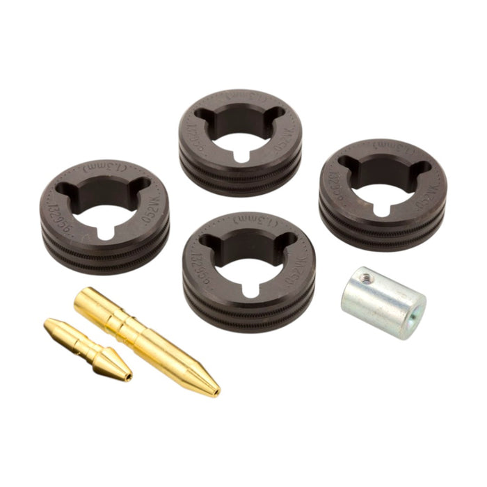 Miller four roll v knurled drive roll kit for .052" flux core wire