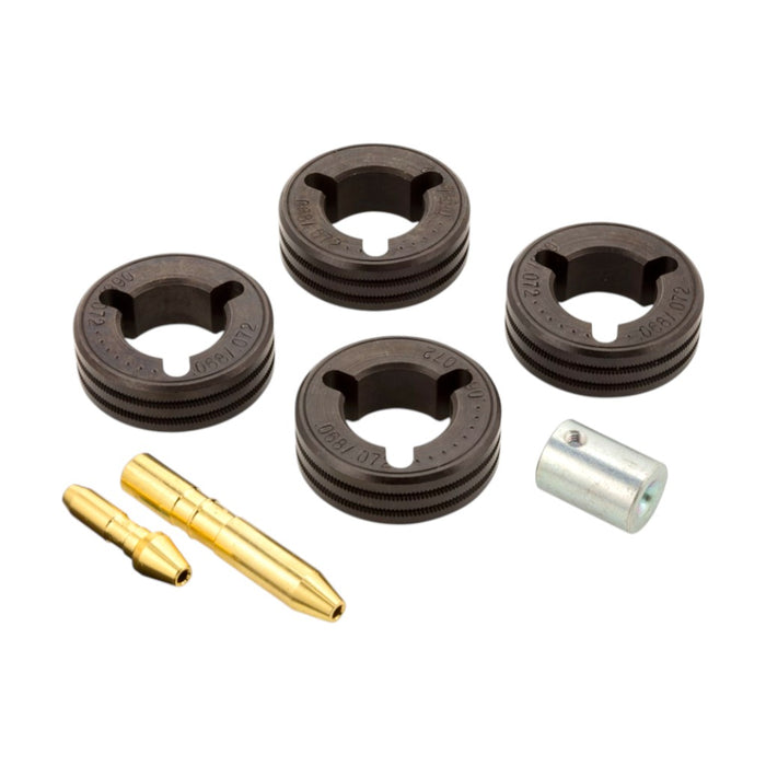 Miller four roll v knurled drive roll kit for .068" flux core wire