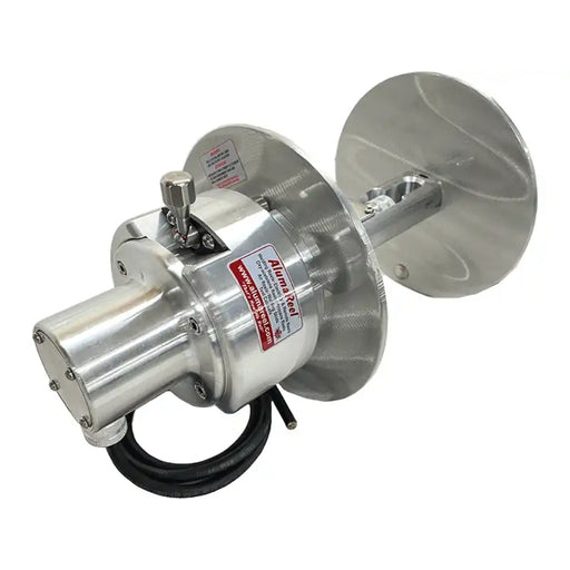 alumareel extension cord reel aluminum finish