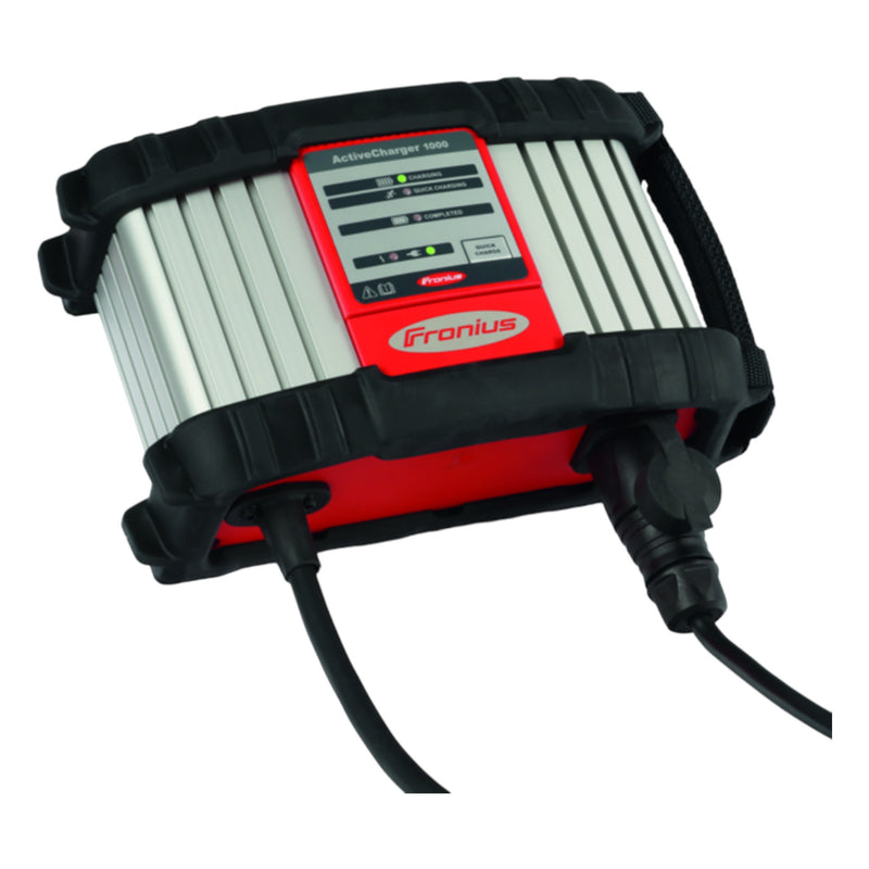 close up of battery charger for fronius accupocket stick welder