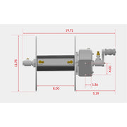 alumreel oxygen acetylene twin hose reel dimensions