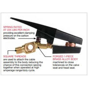 diagram showing connection fittings of esab arc-air gouging torch