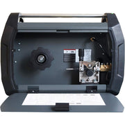 inside view of arcraft mig welder showing drive rolls