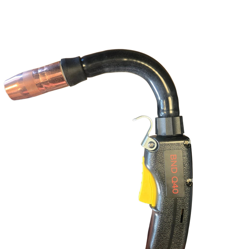 Bernard flex neck curved installed on a BTB mig gun
