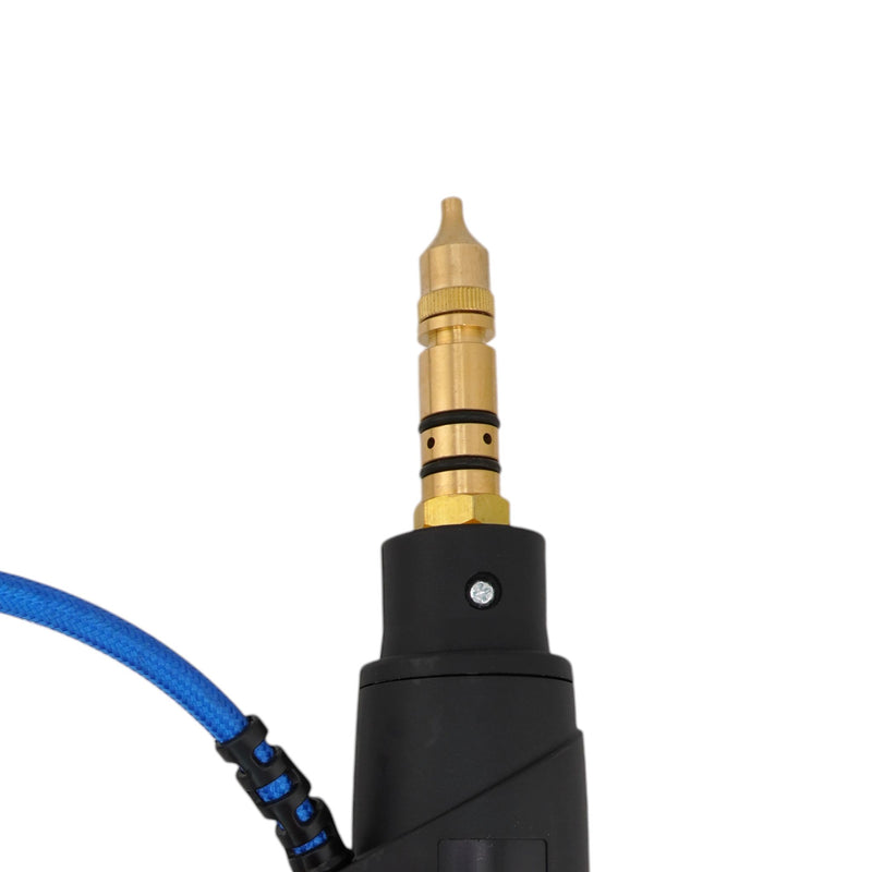 Close up view of Binzel 501D Style 500 Amp Water Cooled MIG Gun connection