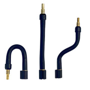 3 binzel flex necks next to eachother each bent in a different orientation