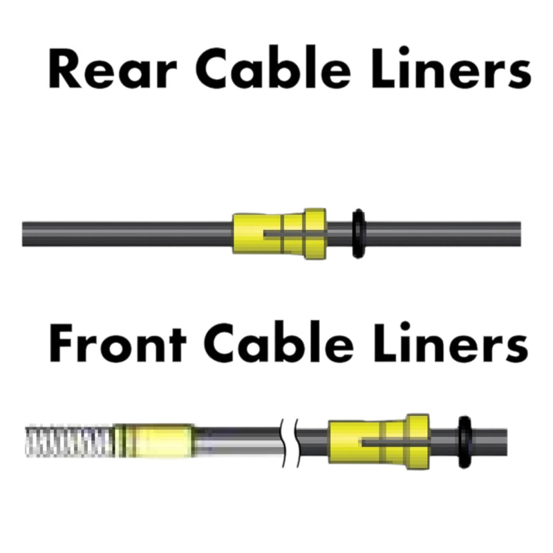 graphic showing front and rear liner for binzel freedom drive