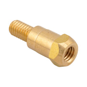 Isometric front view of Binzel Style M6 Recessed Tip Holder for Spray Arc MB 24 M6*26 142.0003