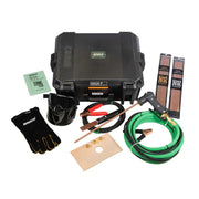 broco prime cut oxy torch package laid out next to carrying case