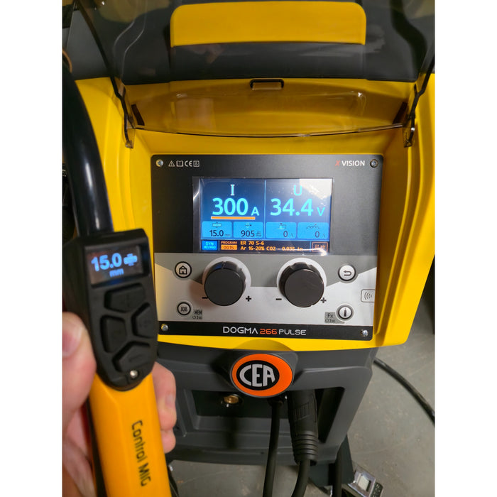 real world photo of control screen on cea mig gun