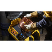 loading spool of mig wire into top area of cea dogma mig welder