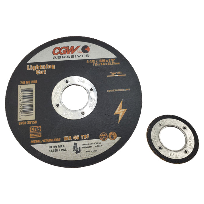 CGW Abrasives Lightning Cut 0.030 Cutting Disc