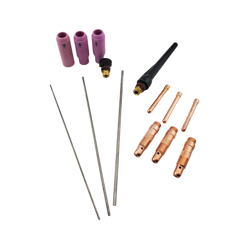 CK Worldwide accessory kit 3 cups, 2 back caps, Collet, Collet body and tungsten