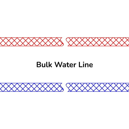 red and blue water lines for industrial chilling applications