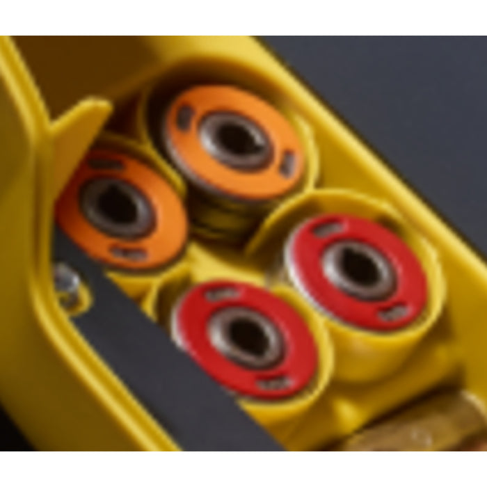 close up of drive roll storage 