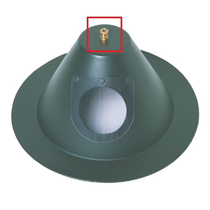 MIG wire drum cover with quick connect highlighted