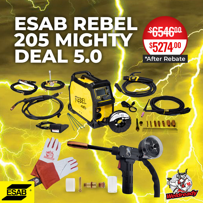 ESAB Rebel EMP 205ic Poste à souder multi-procédés MIG + AC/DC TIG + Stick