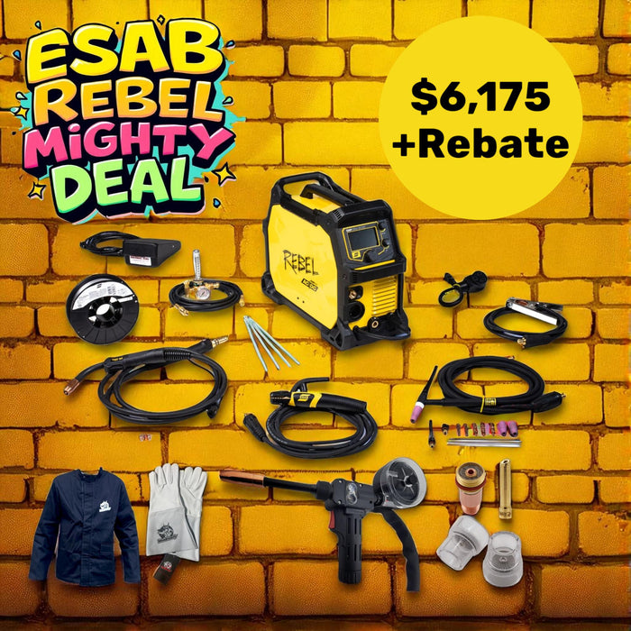 ESAB Rebel EMP 205ic Multi-Process Welder MIG + AC/DC TIG + Stick