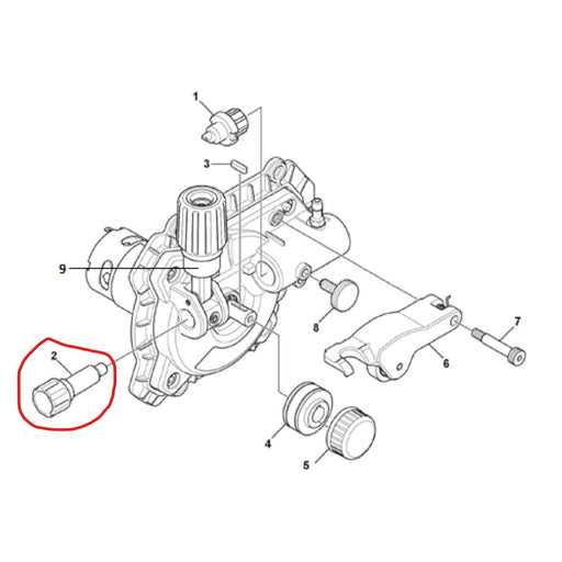 parts diagram of esab rebel feeding mechanism with wire inlet guide highlighted
