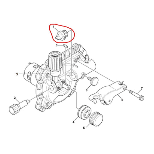 esab wire feed diagram with outlet guide highlighted