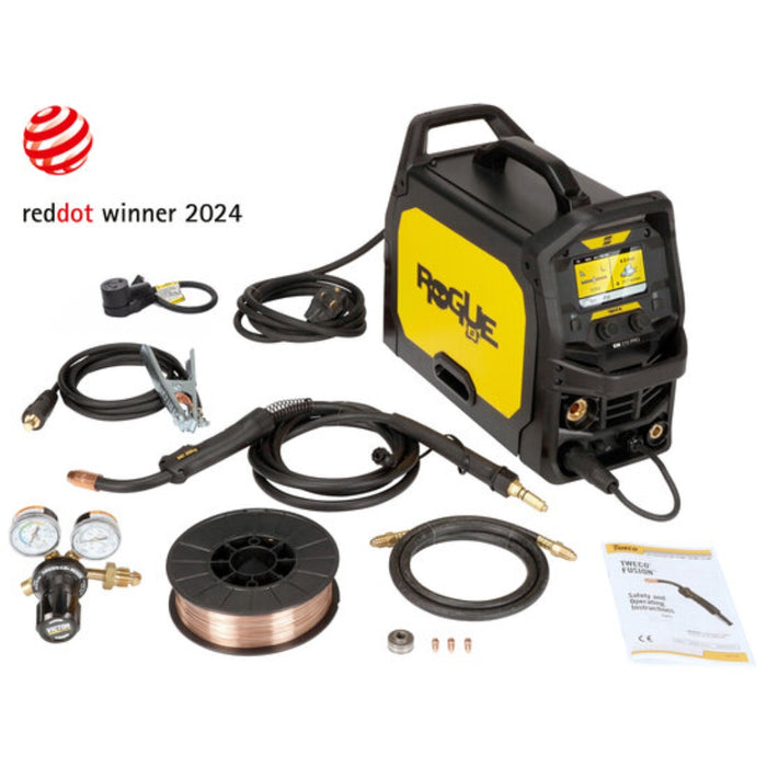 esab em 210 pro mig welder with full package
