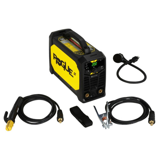 esab rogue stick welder package including electrode holder and ground clamp