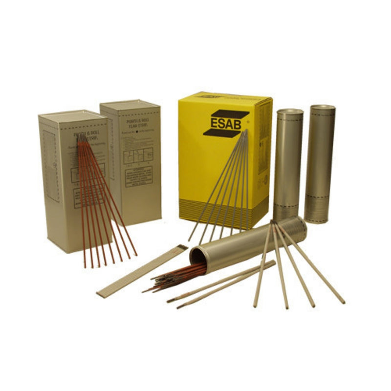 variety of esab stick electrodes in packaging
