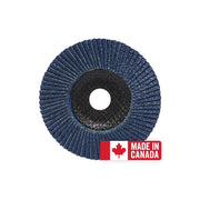 platinum abrasives flap disc with made in Canada logo