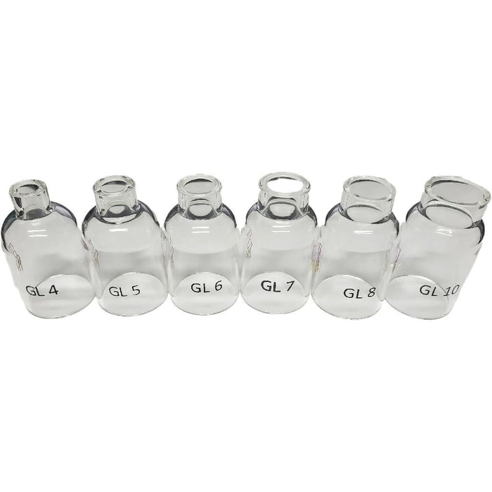 Gas Syringe Pyrex EDGE Pyrex Cup Kit for Standard Gas Lens- Weldready Canada