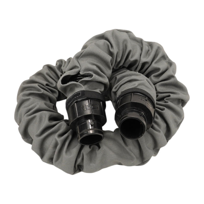 replacement breathing hose for tecmen tm1000 papr coiled up showing both hose connections