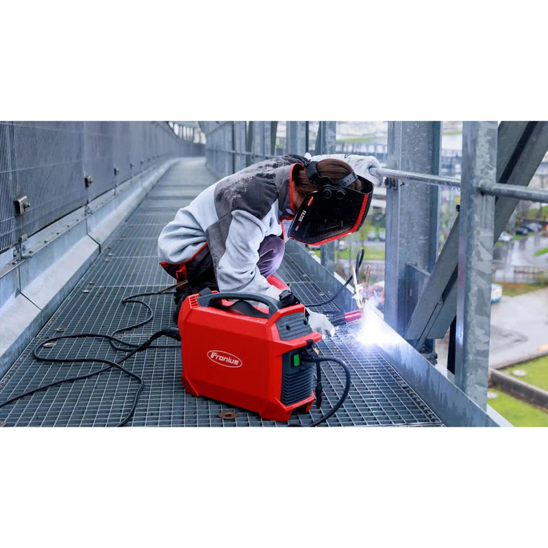 welder repairing a bridge using fronius ignis
