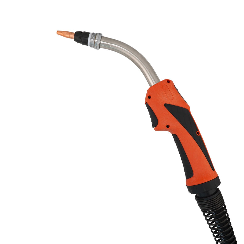 fronius mtg 320 mig gun with nozzle removed to show m8 contact tip