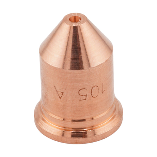 top view of intellicut brand hypertherm® style 105 amp 220990 cutting tip with 105 A laser etched in copper