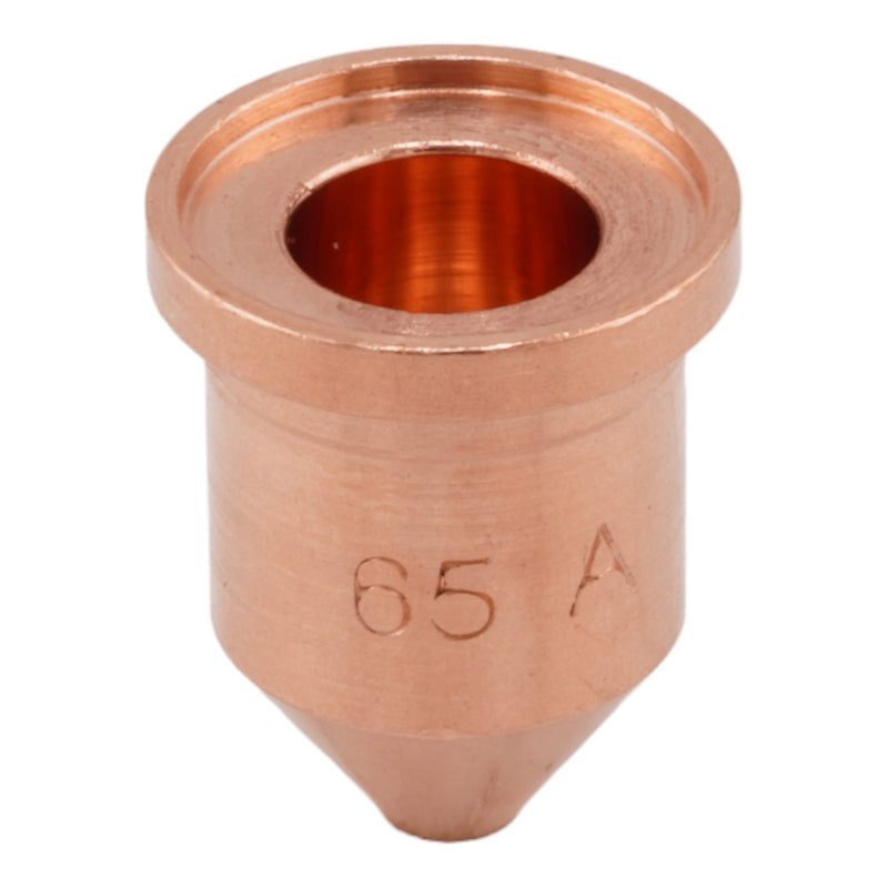 bottom view of intellicut brand hypertherm style 220819 65A cutting nozzle