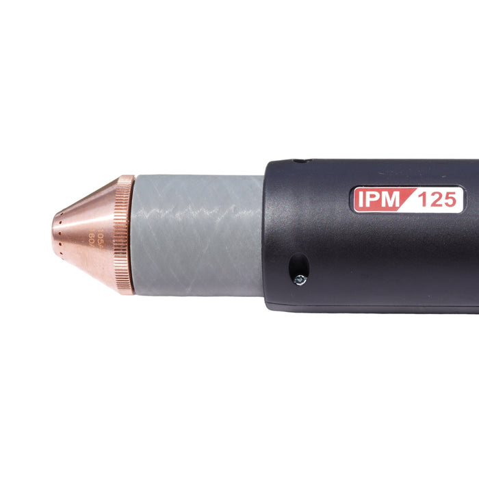 close up of head and barrel of intellifit ipm 125 machine plasma torch