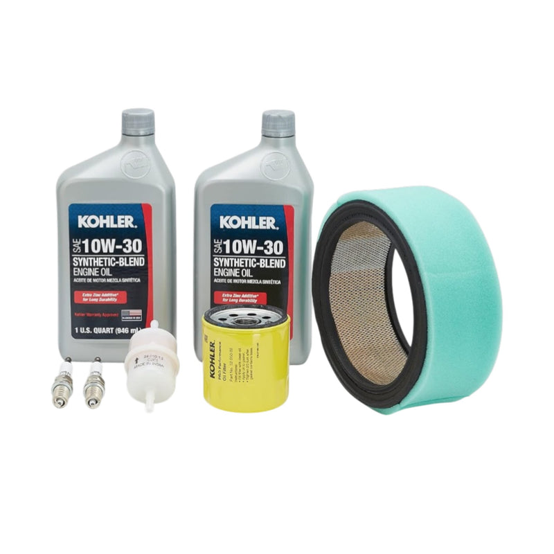 kohler command pro engine tune up kit showing 10w-30 oil