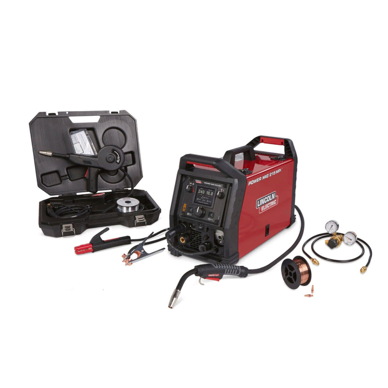 Lincoln Electric® POWER MIG® 215 MPi™ Multi-Process Welder Aluminum One-Pak® with accessories