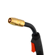 Close up view of M-15 Miller style air cooled MIG Gun rated 150 Amps 60% CO2/90A mixed gases.  12ft hose Miller connector. SKU 169591