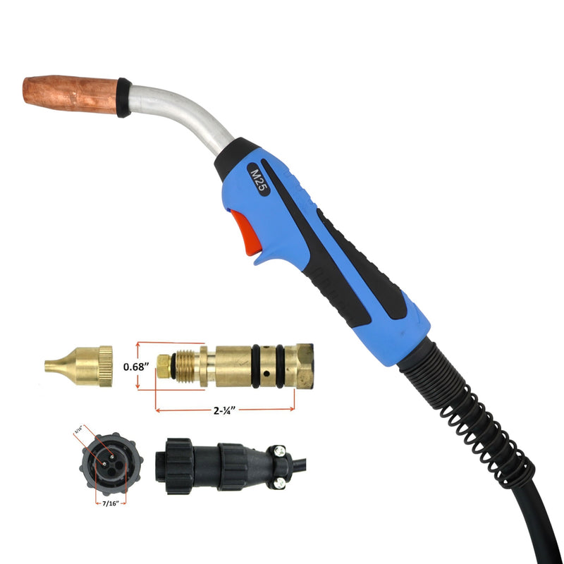 M-25 Classic Miller Style MIG Gun with Miller back end connection