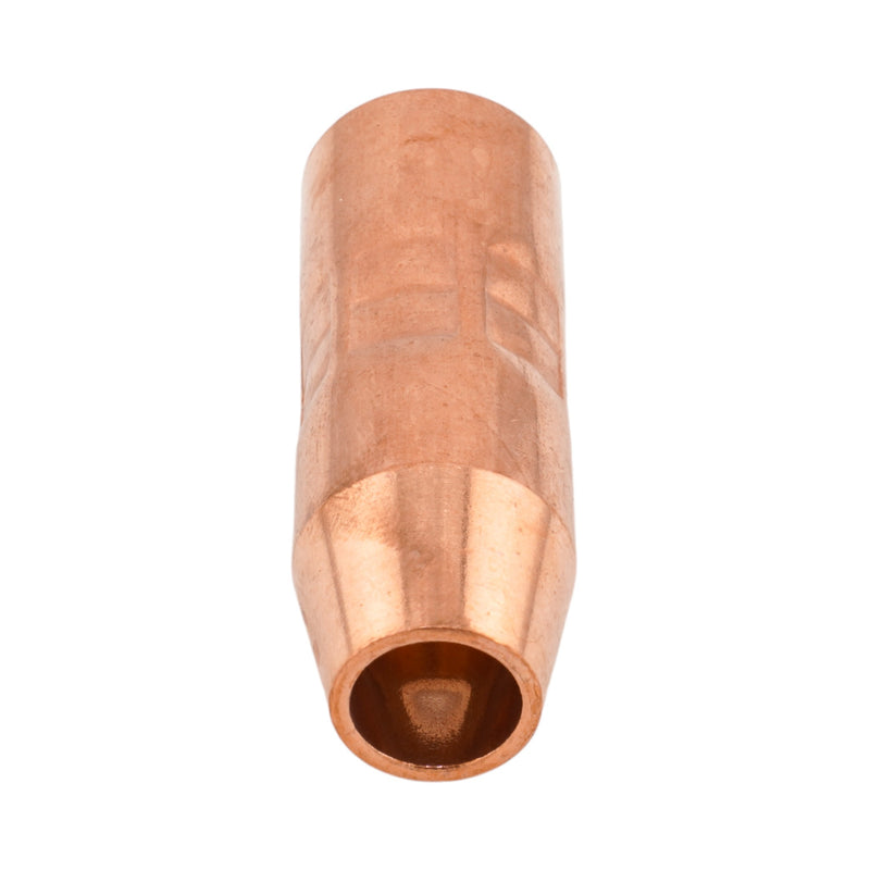 Front view of Miller Style AccuLock Copper Nozzle for MDX-100 MIG Gun NS-M1200C