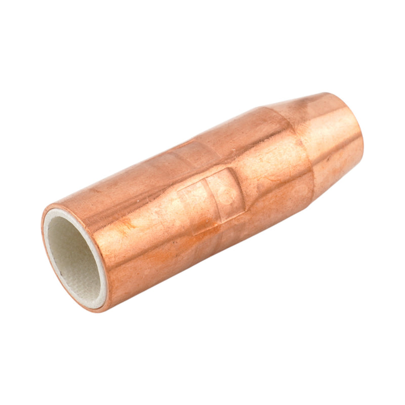 Isometric back view of Miller Style AccuLock Copper Nozzle for MDX-100 MIG Gun NS-M1200C