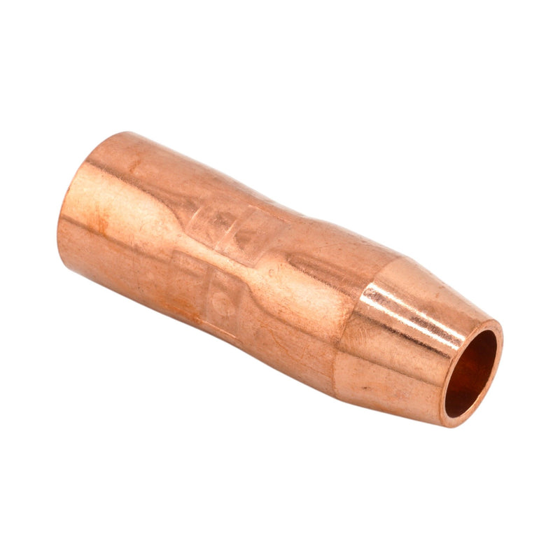 Isometric front view of Miller Style AccuLock Copper Nozzle for MDX-100 MIG Gun NS-M1200C