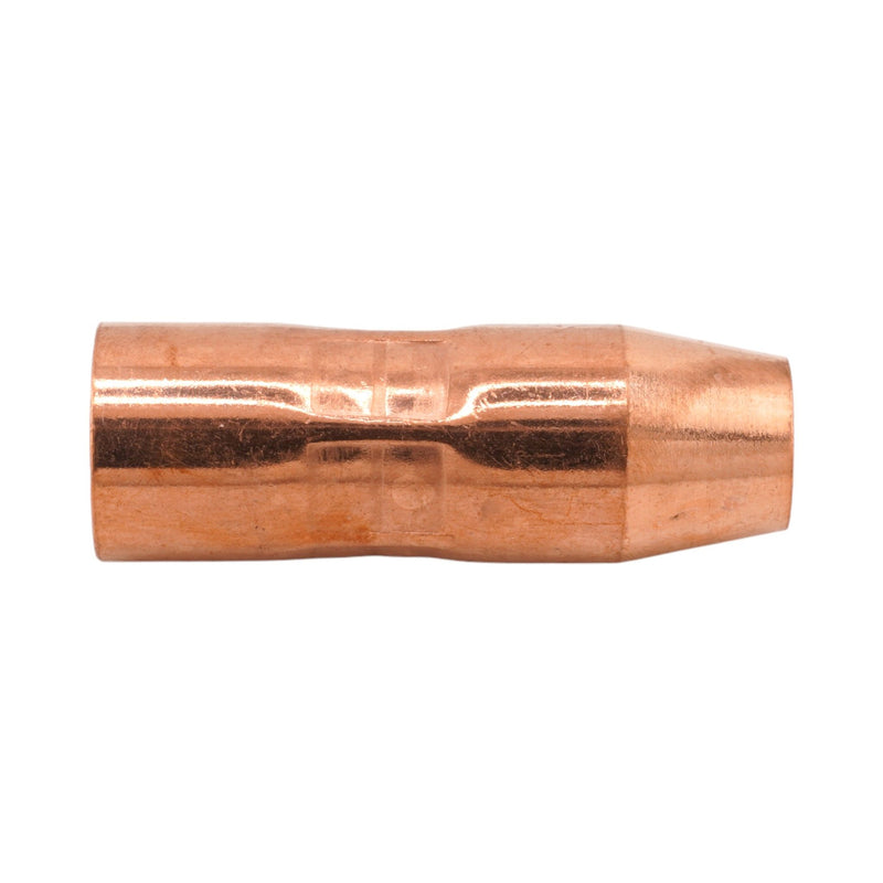 Side view of Miller Style AccuLock Copper Nozzle for MDX-100 MIG Gun NS-M1200C