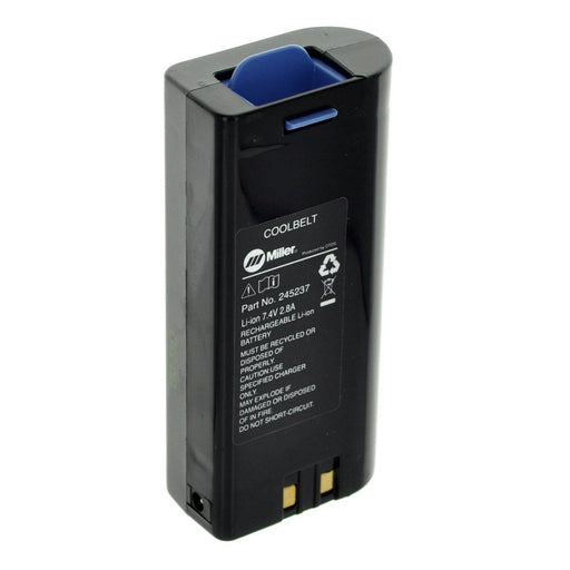 Replacement battery for use with miller coolbelt system. The terms miller, coolbelt, and part No. 245237 are all visible