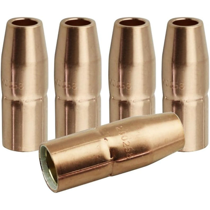 grouping of five miller 200258 mig nozzles
