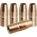 grouping of five miller 200258 mig nozzles