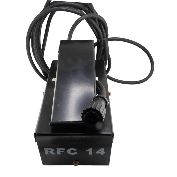 Miller style Comparc foot pedal RFC-14 308-182 Front view showing the 14 pin