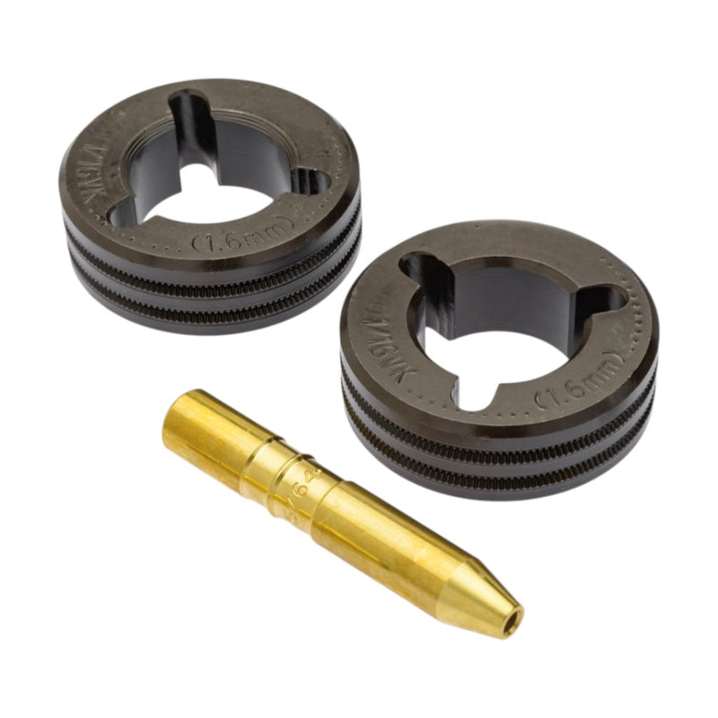 Miller two roll V Knurled drive roll kit for 1/16" cored wire